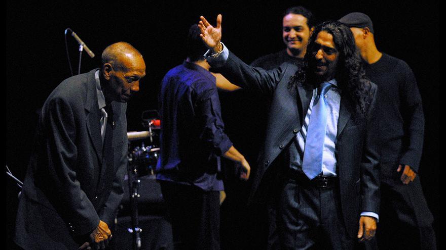 Bebo Valdés y Diego 'El Cigala', el 31 de octubre de 2003 en Baluarte.