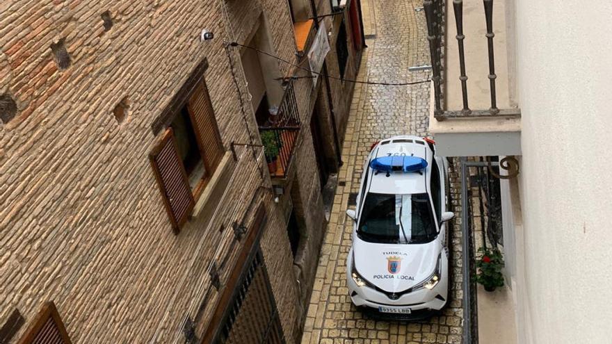 Imagen de un coche de la Policía Local de Tudela.