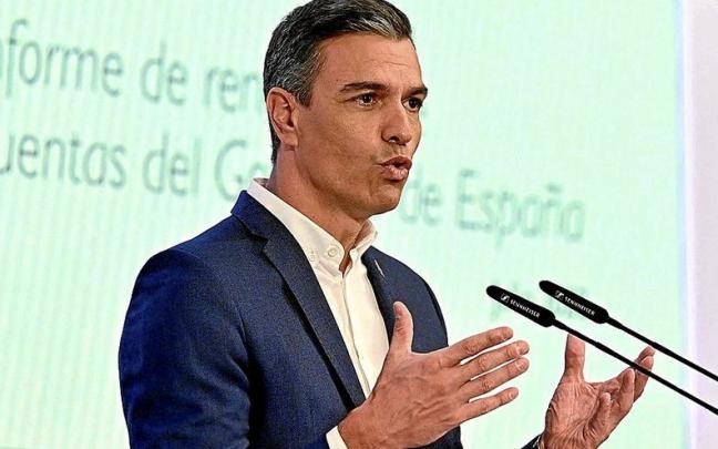 Pedro Sánchez, ayer durante su comparecencia para hacer balance en el cierre del curso político. Pedro Sánchez, ayer durante su comparecencia para hacer balance en el cierre del curso político.
