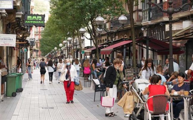 La calle Ledesma reúne a numerosos locales de hostelería