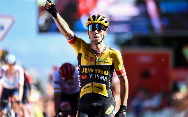 Roglic vence en Laguardia y se sit&uacute;a l&iacute;der.