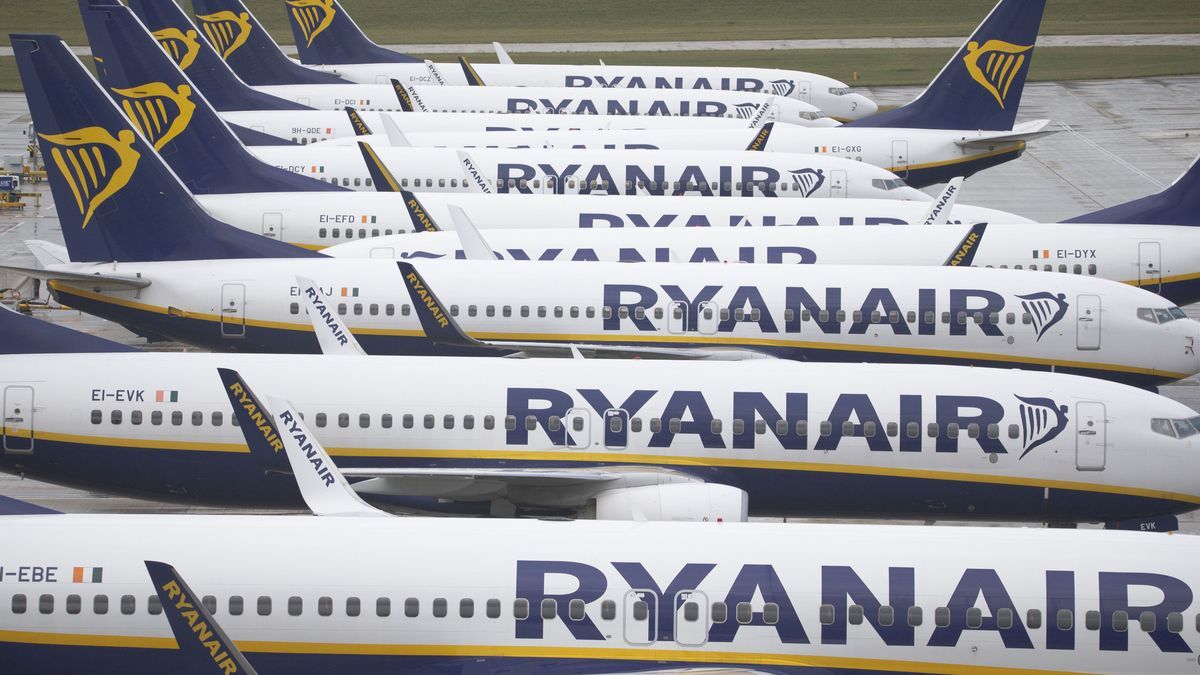 Aviones de Ryanair.