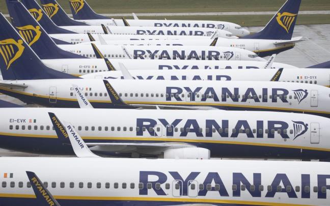 Aviones de Ryanair.