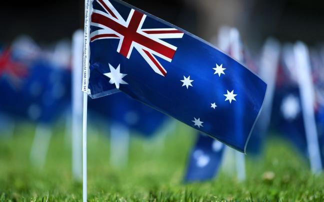 Bandera de Australia. Bandera de Australia.