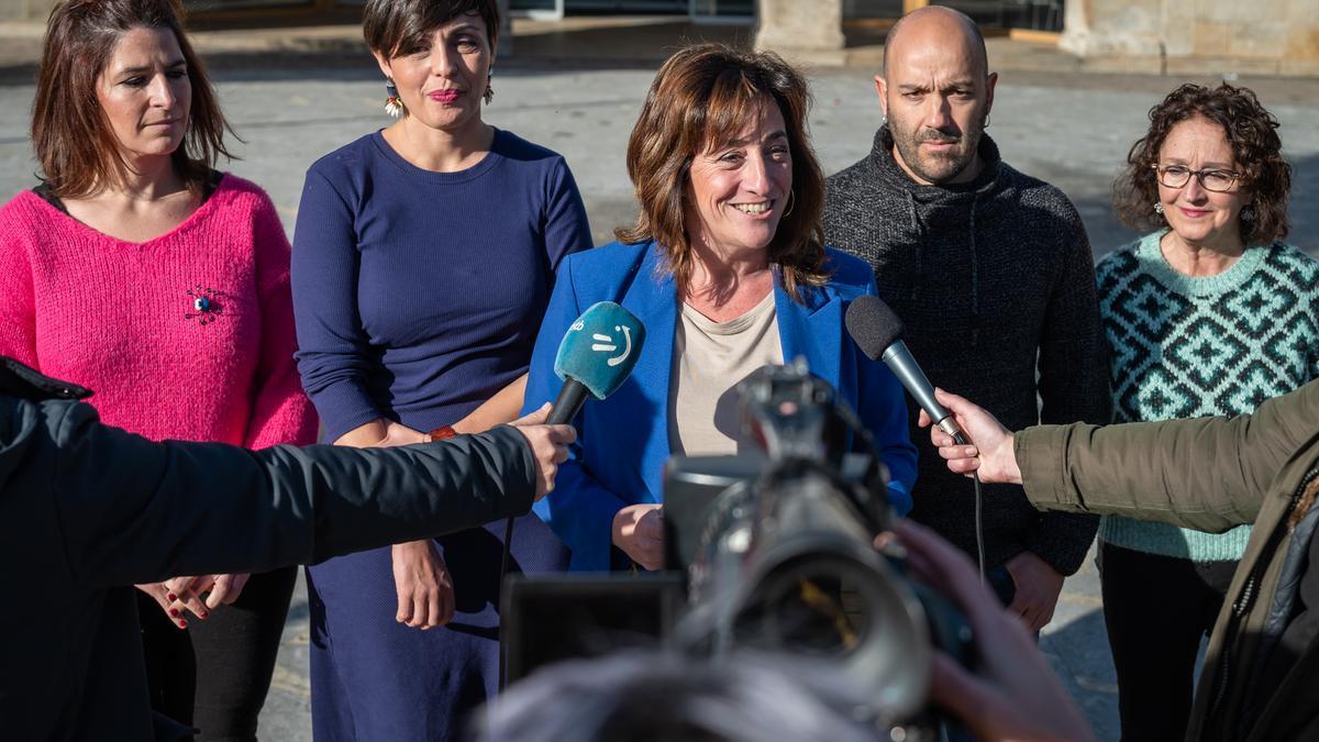 Eva López de Arroyabe, esta mañana en Murgia.