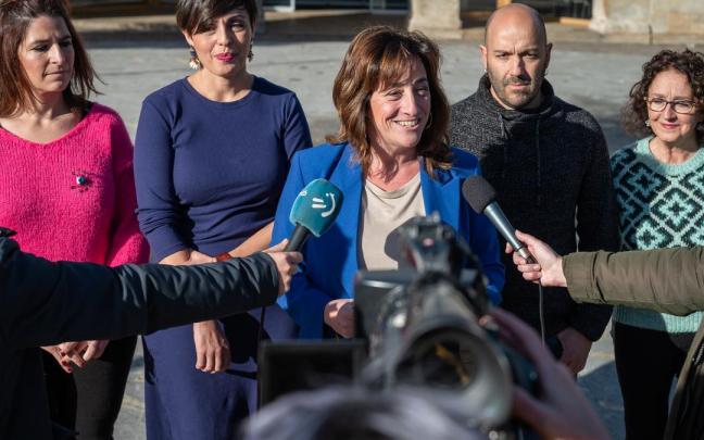 Eva L&oacute;pez de Arroyabe, esta ma&ntilde;ana en Murgia.