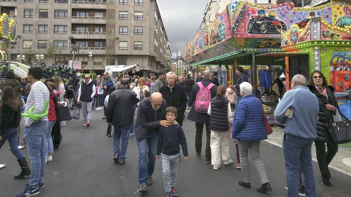 Imagen que presentaba ayer Getxolandia en torno a las 13.00 horas, en su nueva ubicación, muy próxima a la habitual.