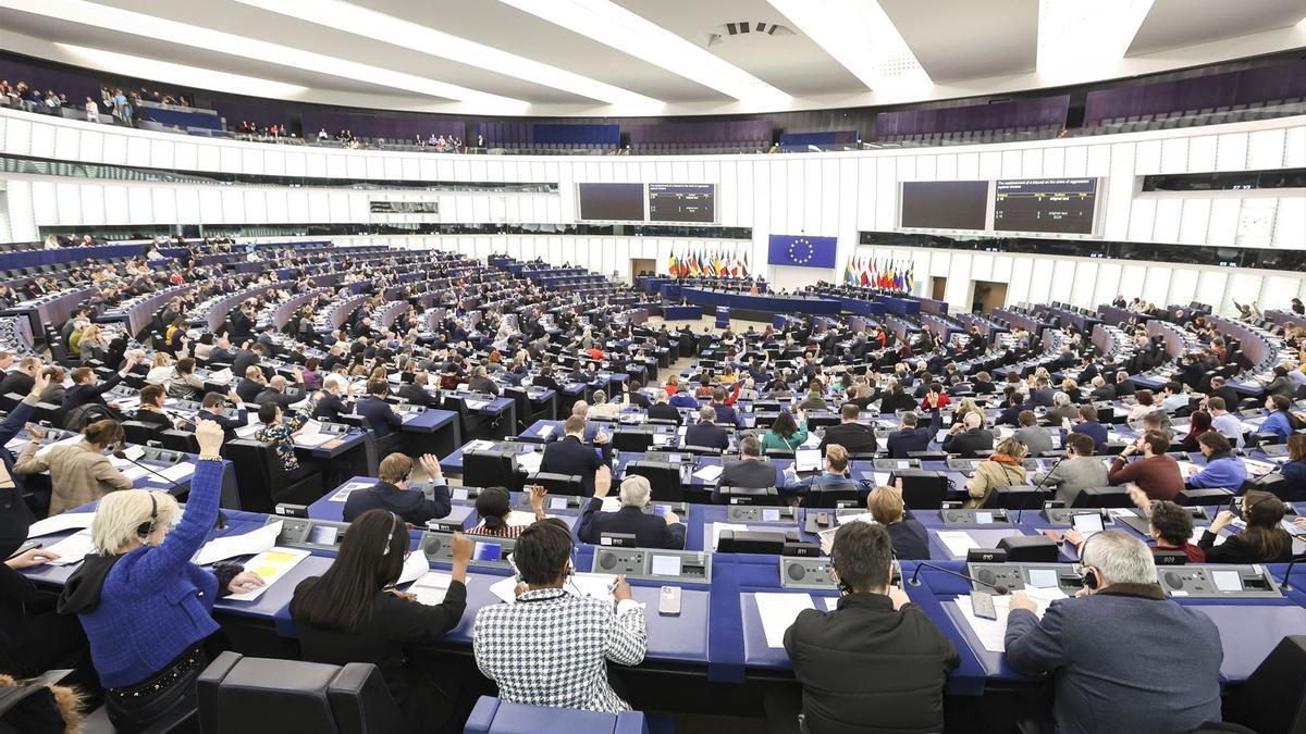 Sesión en el Parlamento Europeo.