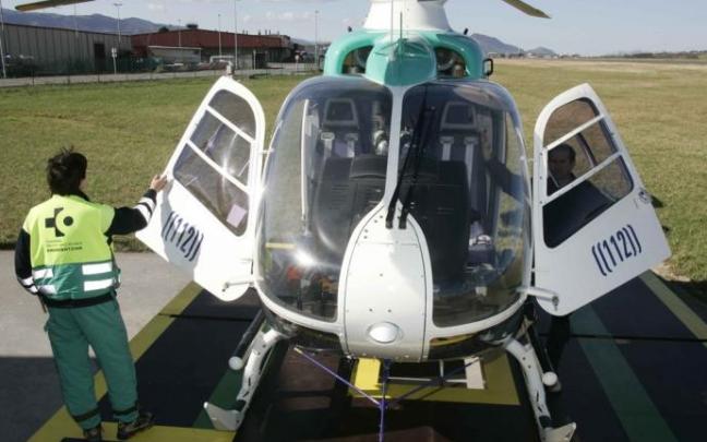 Helicóptero de Osakidetza.