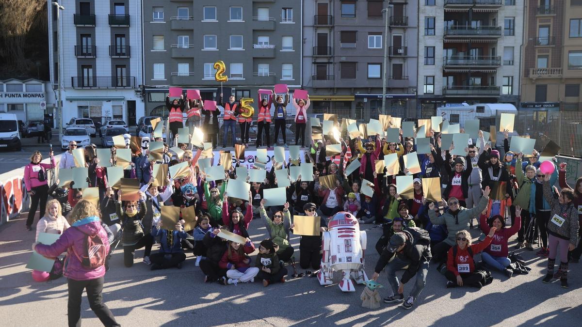 Décima marcha nórdica solidaria de Aspanogi