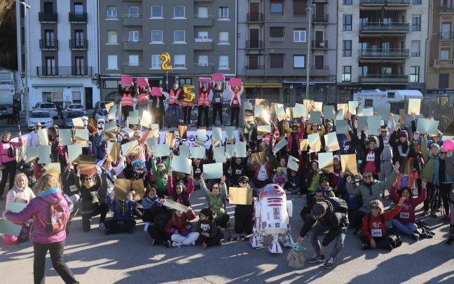 Décima marcha nórdica solidaria de Aspanogi