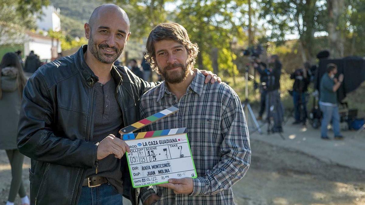 Alain Hernández y Félix Gómez, actores de la serie ‘La Caza. Guadiana’.