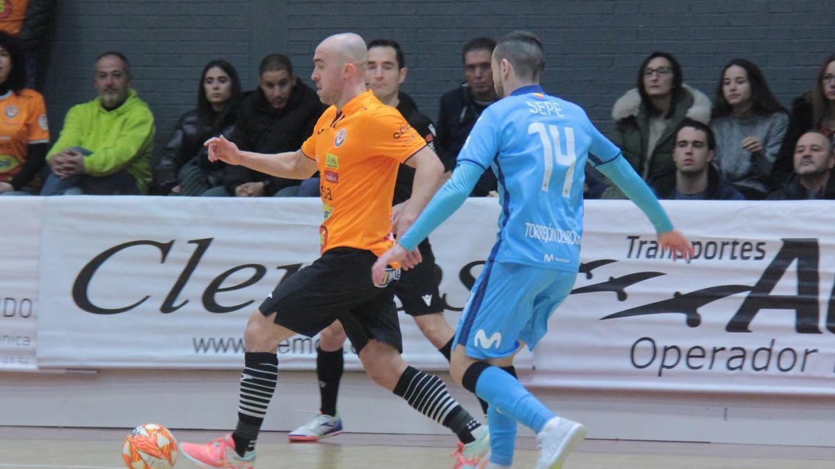 Pintinho, en el partido ante el Movistar Inter.