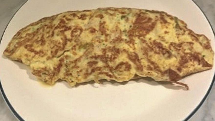 Tortilla de bacalao.