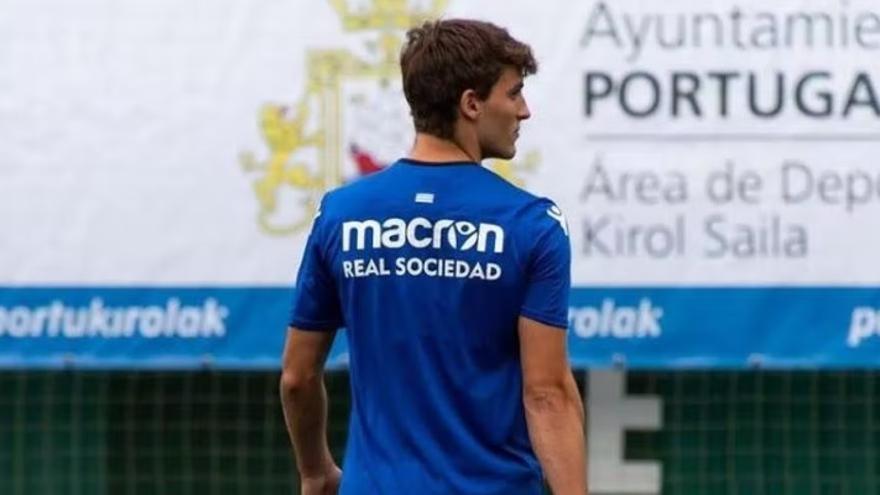 Unai Arruabarrena, en un partido con la Real