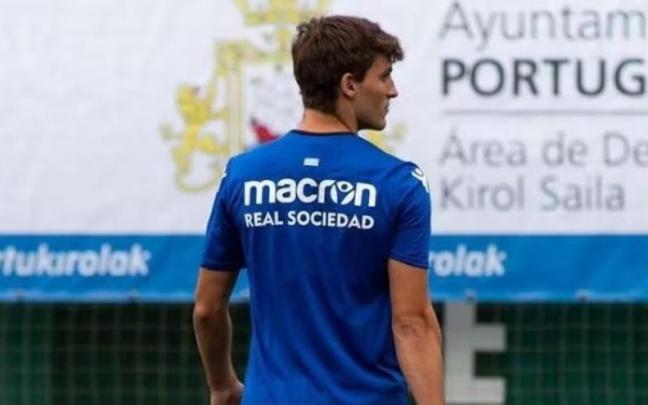 Unai Arruabarrena, en un partido con la Real