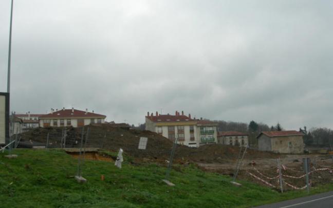 Movimiento de tierras en Legutio.