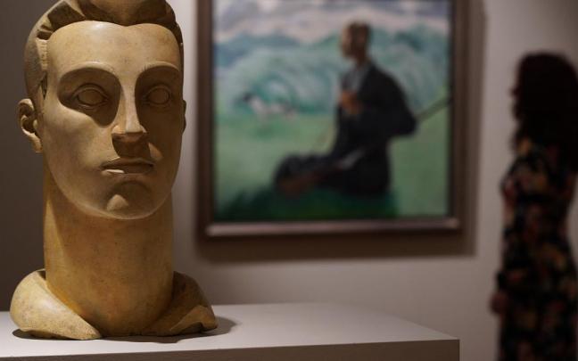 'Busto de Joven', de Ricardo I&ntilde;urria, en la Galer&iacute;a 'Michel Mejuto'.