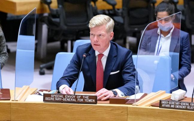 El enviado de la ONU para Yemen Hans Grundberg.