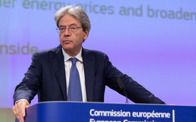 El comisar&iacute;o de Econom&iacute;a, Paolo Gentiloni.