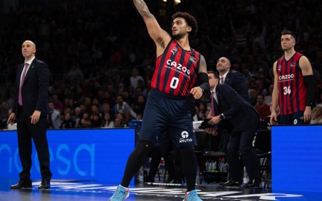 Howard, durante un partido de esta temporada con el Baskonia, causará baja ante el Partizan Howard, durante un partido de esta temporada con el Baskonia, causará baja ante el Partizan