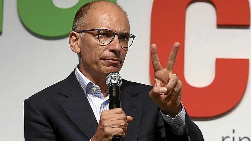 El líder del Partido Democrático, Enrico Letta, pide hacer frente al bloque de derechas. | FOTO: E.P.