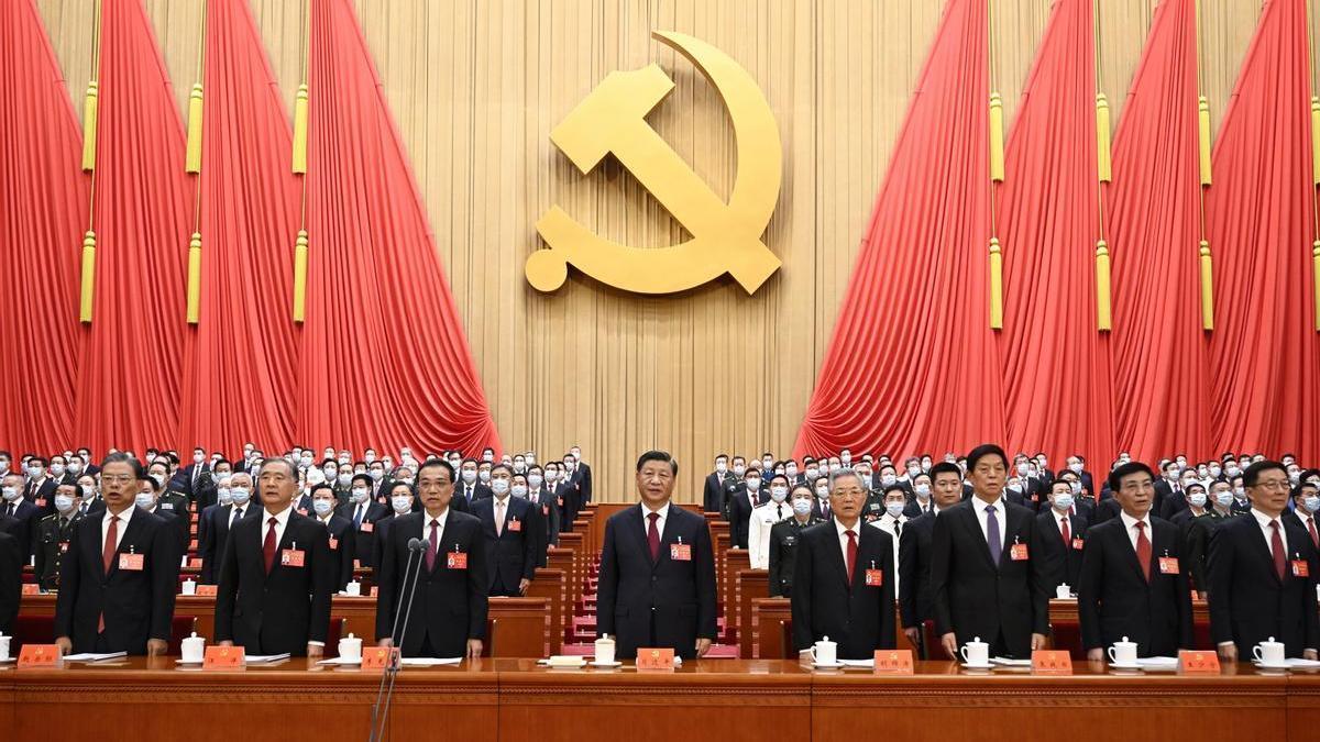 Xi Jinping en la inauguración del Congreso del Partido Comunista chino.