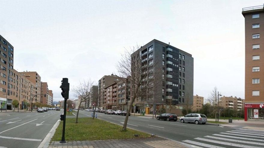 Panorámica de uno de los barrios de Vitoria.