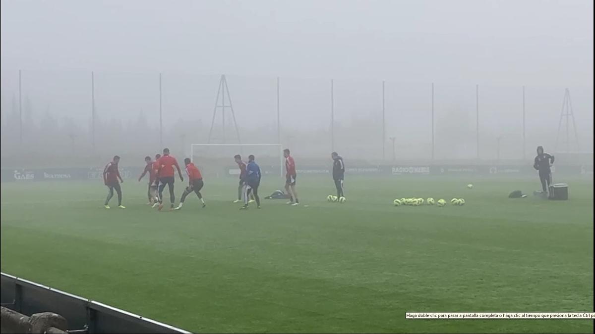 Entrenamiento de Osasuna en el Día de Reyes