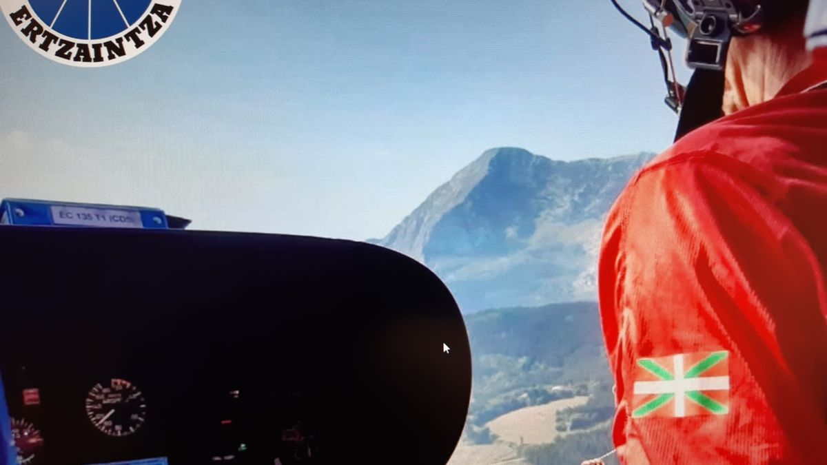 Rescate de un montañero accidentado en Arrasate