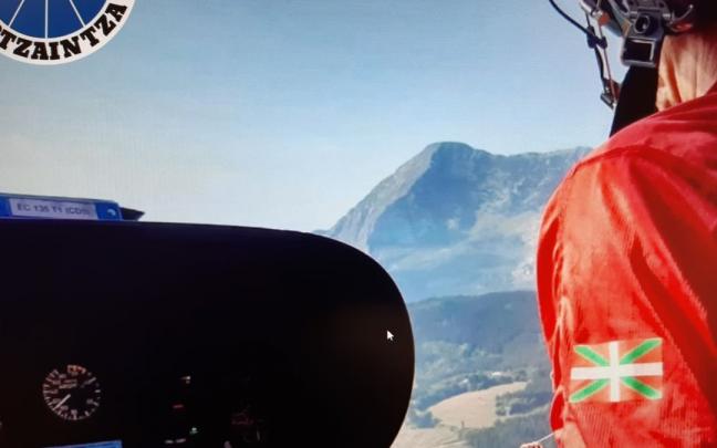 Rescate de un montañero accidentado en Arrasate