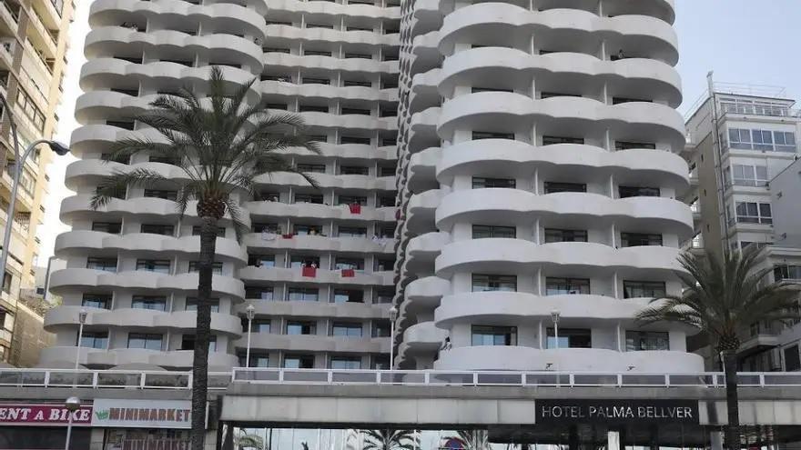 El hotel donde fueron confinados los estuidantes en Palma de Mallorca