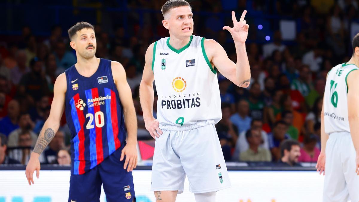 Kyle Guy, durante la semifinal de la Supercopa.