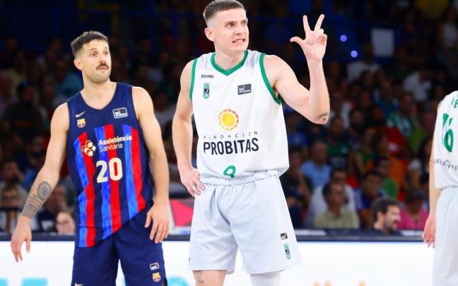 Kyle Guy, durante la semifinal de la Supercopa.