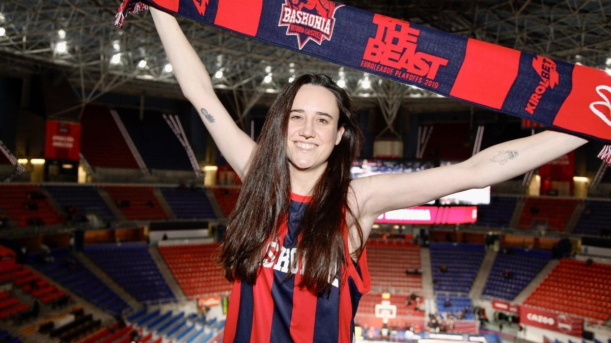Estíbaliz Iriarte, seguidora del Baskonia.