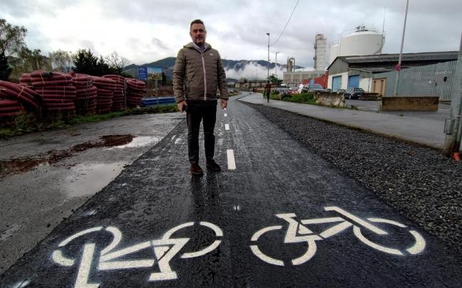 El carril provisional.