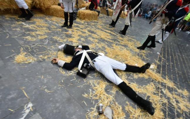 Recreación de la batalla de 1813 en Donostia Recreación de la batalla de 1813 en Donostia