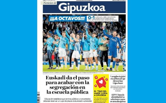 Portada de NOTICIAS DE GIPUZKOA del 4 de noviembre de 2022