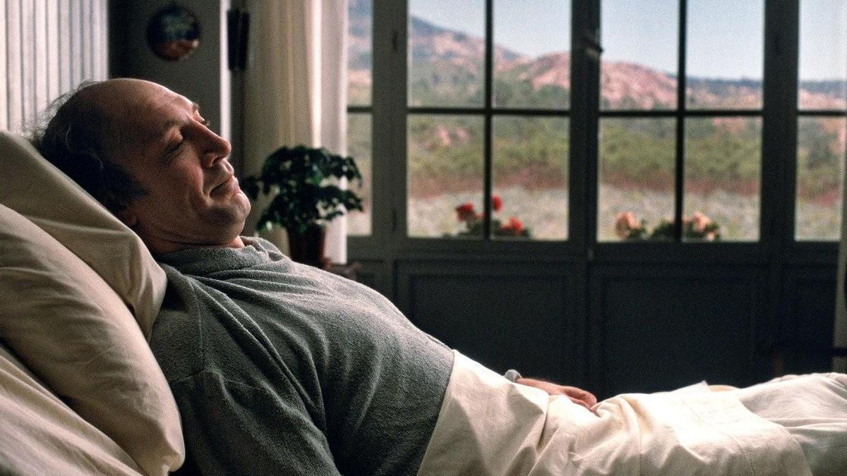 El actor Javier Bardem en un fotograma de la película 'Mar adentro'.