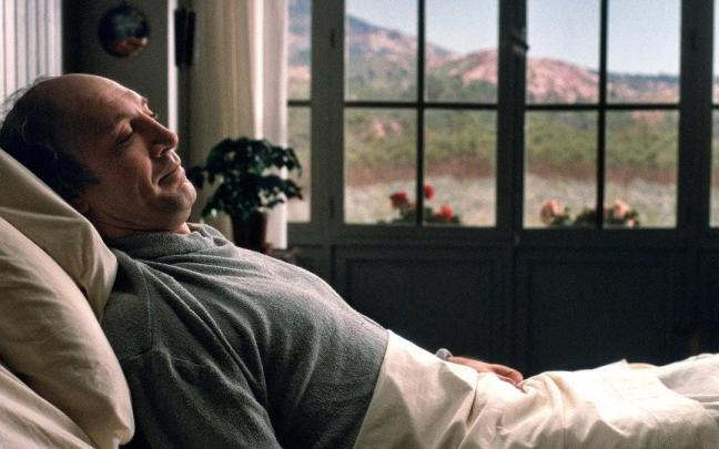 El actor Javier Bardem en un fotograma de la pel&iacute;cula 'Mar adentro'.