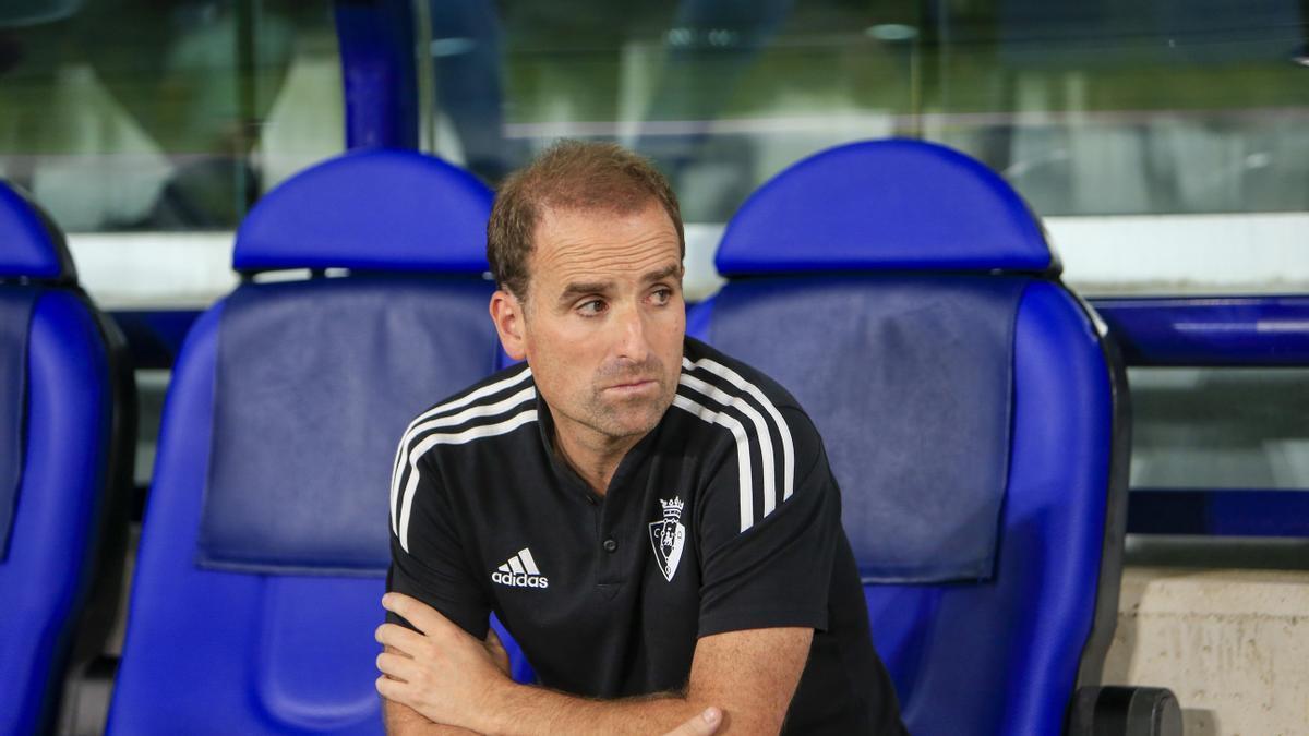 El entrenador de Osasuna, Jagoba Arrasate