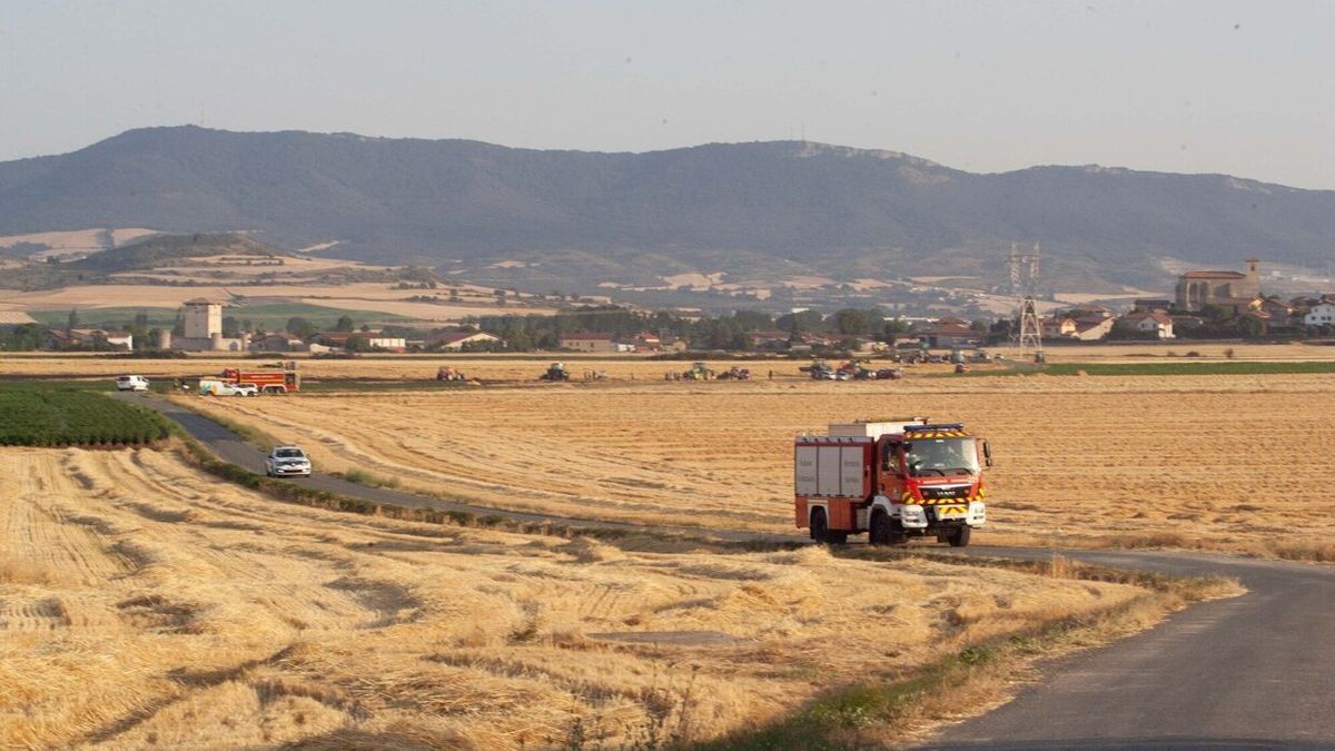 Incendio en la localidad de Mendoza durante el pasado mes de julio