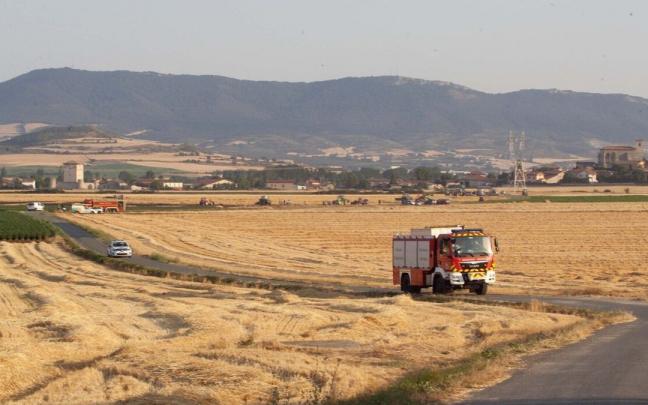 Incendio en la localidad de Mendoza durante el pasado mes de julio