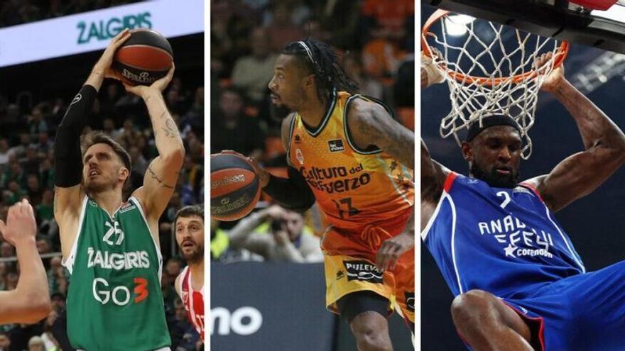 Polonara, Evans y Singleton han sido tres de los refuerzos de lujo de estas últimas semanas en la Euroliga