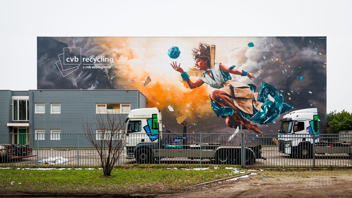 El mural de Tillburg que ha ganado el concurso.