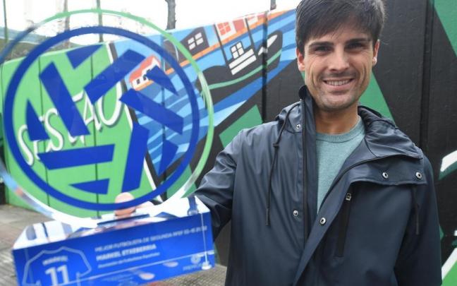Markel Etxeberria, jugador del Sestao River y ex del Bilbao Athletic