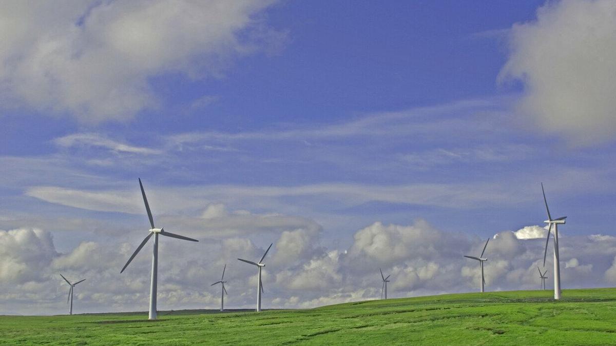 Molinos de viento en un parque eólico