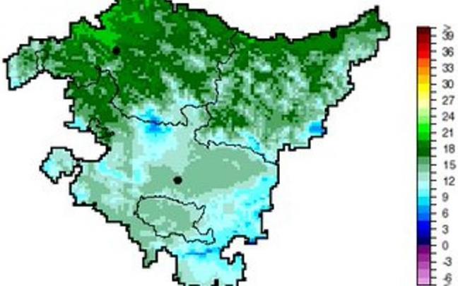 Las temperaturas mínimas descenderán a lo largo de la tarde debido al frente frío.