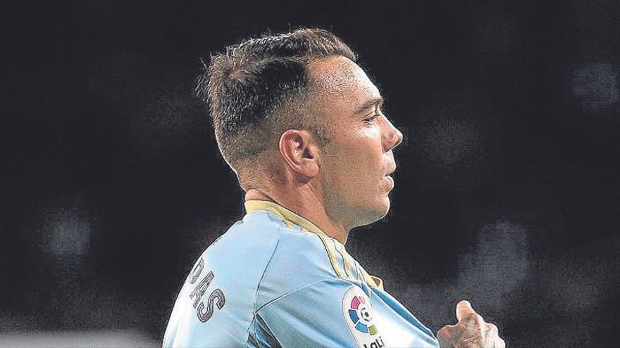 Iago Aspas celebra su primer gol. | FOTO: SALVADOR SAS (EFE)