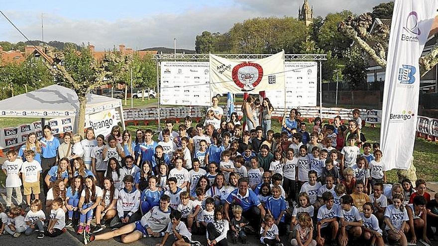 El deporte de base siempre es protagonista en la Milla de Berango.